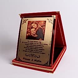 HediyecinHeryerde - Kişiye Özel Resimli Yazılı Kadife Plaket