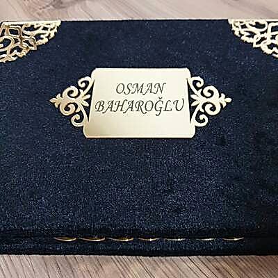 Kişiye Özel Kadife Lüx Kutulu Erkek Hediye Kombini