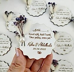 HediyecinHeryerde - Kişiye Özel Ahşap Magnet Söz Hatırası