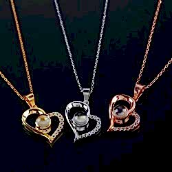 HediyecinHeryerde - 100 Dilde Seni Seviyorum Çelik Kolye