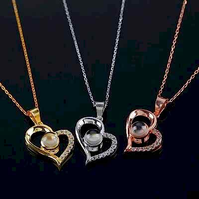 100 Dilde Seni Seviyorum Çelik Kolye