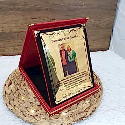 Kişiye Özel Resimli Yazılı Plaket