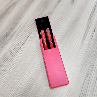 Kişiye Özel Baskılı Lüks Kırmızı Kalem Seti