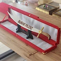 Dekoratif 70 cm Çelik Yapım Zülfikar Kılıcı - Thumbnail