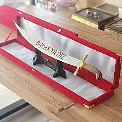 Dekoratif 70 cm Çelik Yapım Zülfikar Kılıcı