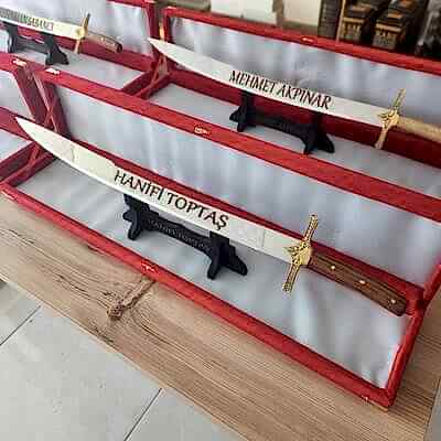 Dekoratif 70 cm Çelik Yapım Fatih Kılıcı
