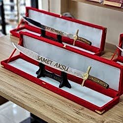 HediyecinHeryerde - Dekoratif 70 cm Çelik Yapım Fatih Kılıcı