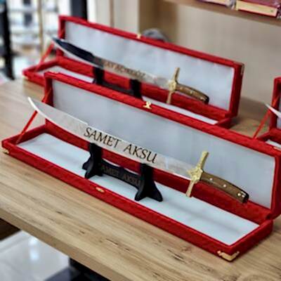 Dekoratif 70 cm Çelik Yapım Fatih Kılıcı