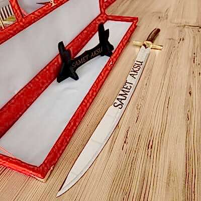 Dekoratif 70 cm Çelik Yapım Fatih Kılıcı